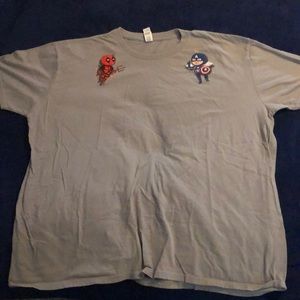 Angel/Devil shoulders T-shirt